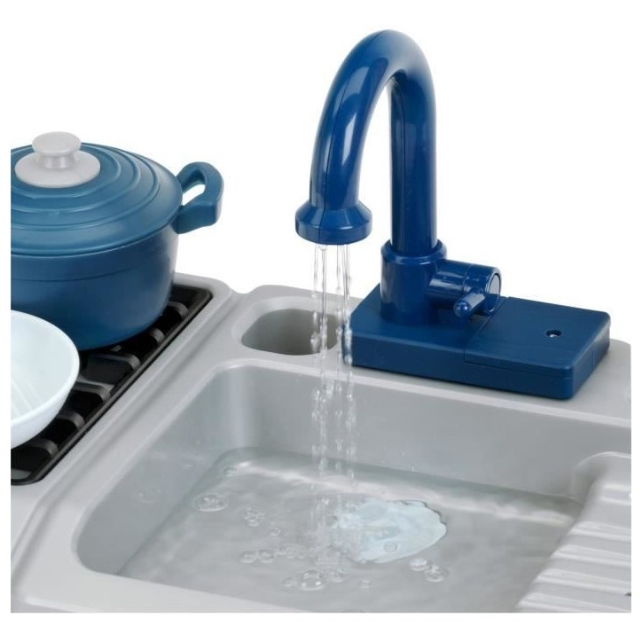 Jouet d'évier - KLEIN - Évier de cuisine Miele avec robinet fonctionnel et accessoires - Livré avec de nombreux accessoires.