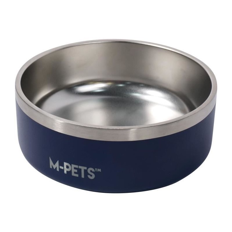 Gamelle - M PETS - ESKIMO - Double paroi 1.25 L - Noir - Acier inoxyda Gamelle - M PETS - ESKIMO - Double paroi 1.25 L - Noir - Acier inoxyda
