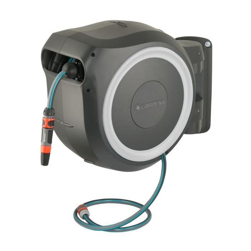 Dévidoir automatique mural GARDENA RollUp L - Longueur 30m - Ø13mm -