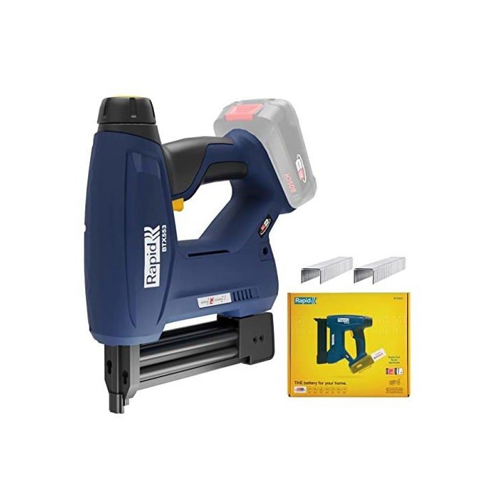 RAPID - BTX553 - Agrafeuse a batterie 18V, pour agrafes n°53/8-20mm et clous n°8/15-20mm - Boîte sans batterie - (5001509) RAPID - BTX553 - Agrafeuse a batterie 18V, pour agrafes n°53/8-20mm et clous n°8/15-20mm - Boîte sans batterie - (5001509)