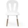 Ensemble table + chaises - FIMIANA - Style scandinave - Blanc mat / Ch