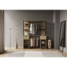Kit Dressing duo - L160 x P50x H200 cm - Décor chene Kronberg / Noir