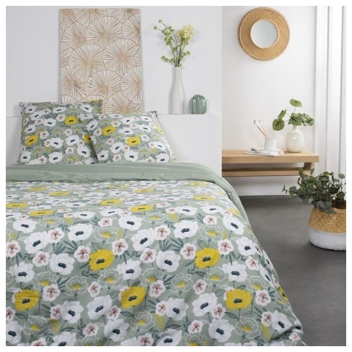 Parure de lit - TODAY - Sunshine - 116195 - 2 personnes - 260x240cm - Coton - Imprimé 8.40 Parure de lit - TODAY - Sunshine - 116195 - 2 personnes - 260x240cm - Coton - Imprimé 8.40