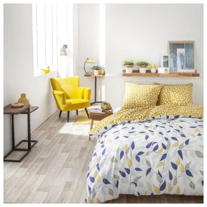 Parure de lit - TODAY - Sunshine - 116191 - 2 personnes - 240x260cm - Coton - Imprimé 8.58 Parure de lit - TODAY - Sunshine - 116191 - 2 personnes - 240x260cm - Coton - Imprimé 8.58