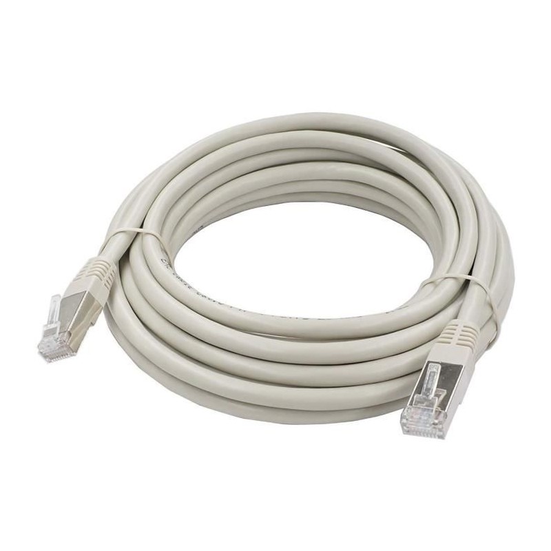 Câble RJ45 Cat.6 blindé F/UTP - LINEAIRE - PCC6FG - 5 m Câble RJ45 Cat.6 blindé F/UTP - LINEAIRE - PCC6FG - 5 m