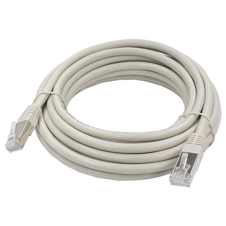 Câble RJ45 Cat.6 blindé F/UTP - LINEAIRE - PCC6FG - 5 m Câble RJ45 Cat.6 blindé F/UTP - LINEAIRE - PCC6FG - 5 m
