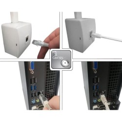 Câble RJ45 Cat.6 blindé F/UTP - LINEAIRE - PCC6FG - 5 m