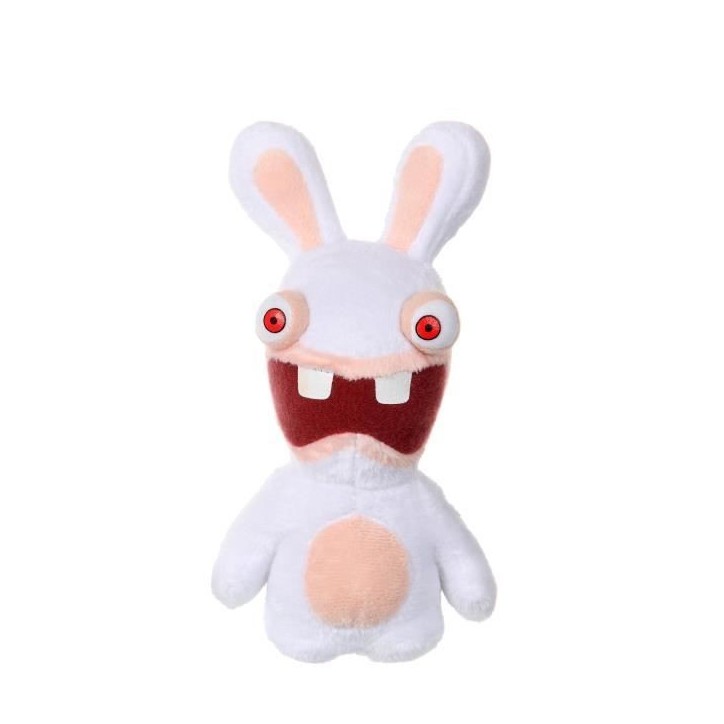 Peluche Lapins Crétins Bean - GIPSY TOYS - Bouche Ouverte, 18 cm