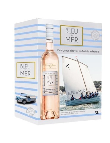 BIB 3L Bernard Magrez Bleu de Mer IGP Pays d'Oc - Vin rosé du Languedoc-Roussillon