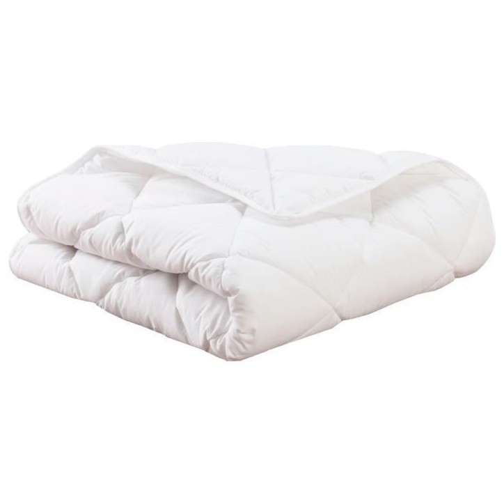 Couette - 75x120 cm - MON P'TIT DODO - Chaude - 100% Polyester Fibre creuse siliconée - 1 personne - Blanc Couette - 75x120 cm - MON P'TIT DODO - Chaude - 100% Polyester Fibre creuse siliconée - 1 personne - Blanc