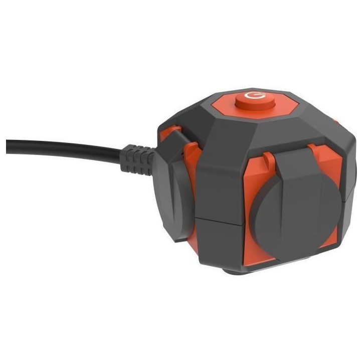 Power Globe - QUARX - IP44 - 4 prises, interrupteur, câble 3m Power Globe - QUARX - IP44 - 4 prises, interrupteur, câble 3m