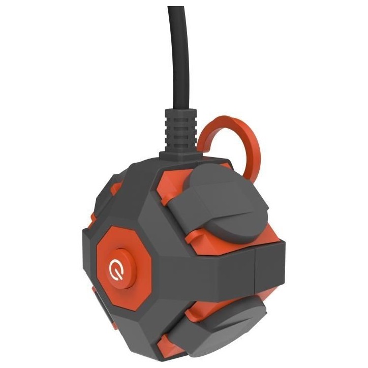 Power Globe - QUARX - IP44 - 4 prises, interrupteur, câble 3m Power Globe - QUARX - IP44 - 4 prises, interrupteur, câble 3m