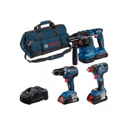 COMBO KIT 3 OUTILS 18V: GSR 18V-55 +GDX 18V-200 + GBH 18V-22 +ProCORE1