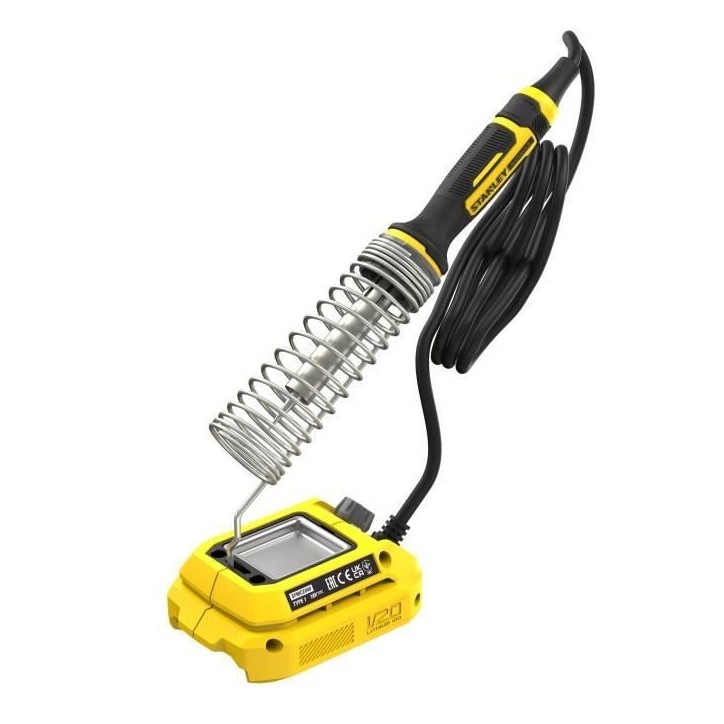 Fer a souder sans fil - Stanley Fatmax - SFMCE040B-XJ - 18V - 204°C a 484°C - Sans batterie Fer a souder sans fil - Stanley Fatmax - SFMCE040B-XJ - 18V - 204°C a 484°C - Sans batterie