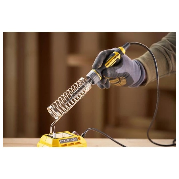 Fer a souder sans fil - Stanley Fatmax - SFMCE040B-XJ - 18V - 204°C a 484°C - Sans batterie Fer a souder sans fil - Stanley Fatmax - SFMCE040B-XJ - 18V - 204°C a 484°C - Sans batterie