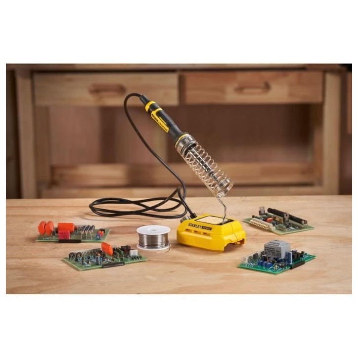 Fer a souder sans fil - Stanley Fatmax - SFMCE040B-XJ - 18V - 204°C a 484°C - Sans batterie Fer a souder sans fil - Stanley Fatmax - SFMCE040B-XJ - 18V - 204°C a 484°C - Sans batterie