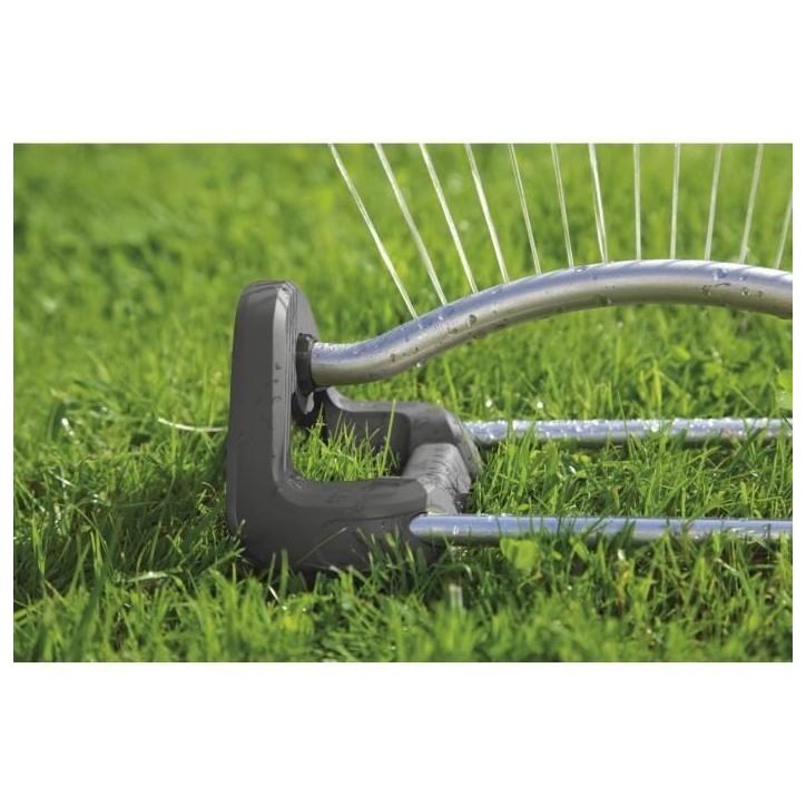 Arroseur oscillant Aqua S - GARDENA - Surface 220m² - Portée 17m max - Résistant UV et gel - Garantie 5 ans