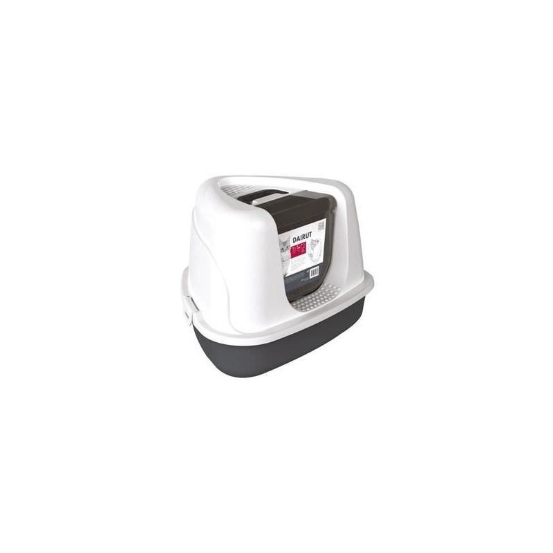 Maison de toilette 50x42x36 cm- Mpets - DAIRUT Noir & Blanc Maison de toilette 50x42x36 cm- Mpets - DAIRUT Noir & Blanc