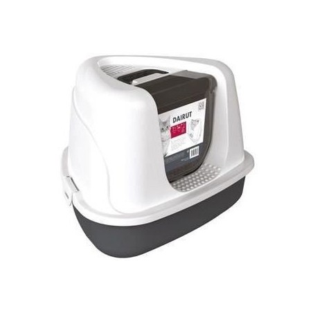 Maison de toilette 50x42x36 cm- Mpets - DAIRUT Noir & Blanc