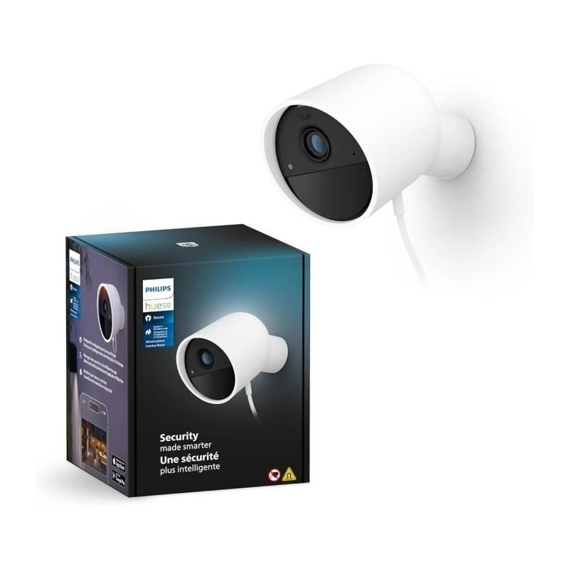 Caméra filaire - Philips Hue - Secure - HD 1080P - Intérieure ou ext Caméra filaire - Philips Hue - Secure - HD 1080P - Intérieure ou ext