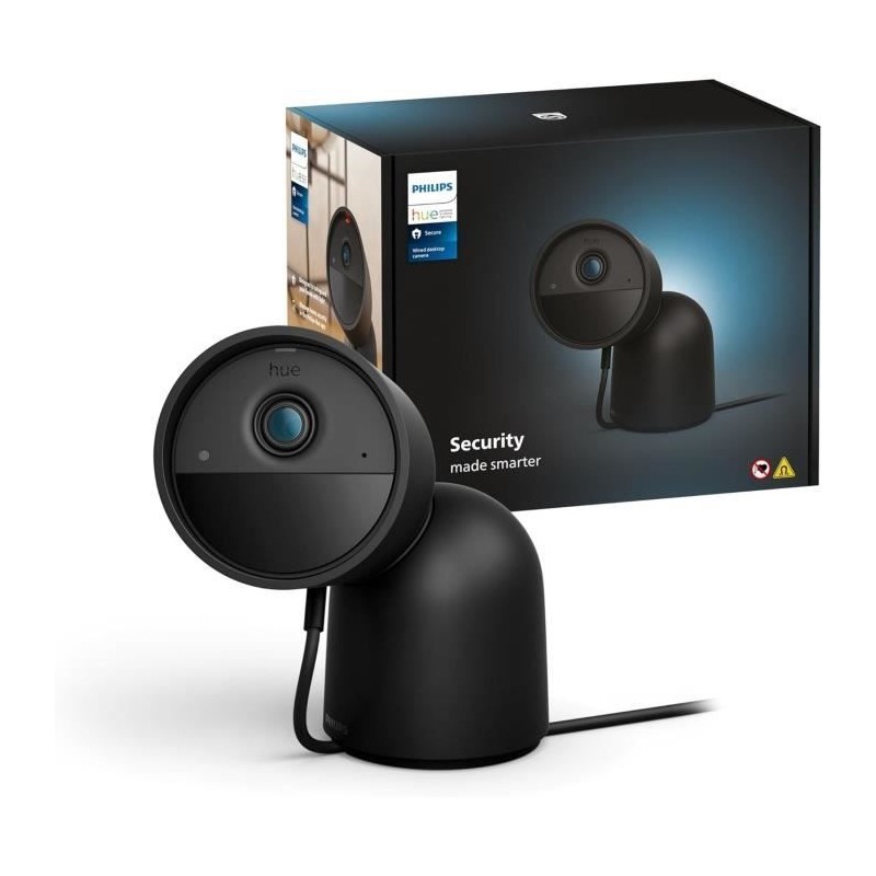 Caméra filaire avec support de bureau - Philips Hue - Secure - HD 108 Caméra filaire avec support de bureau - Philips Hue - Secure - HD 108