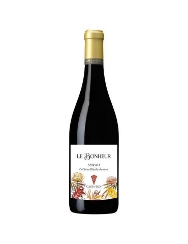 Cave de Tain Le Bonheur Collines Rhodaniennes Syrah - Vin rouge de la Vallée du Rhône