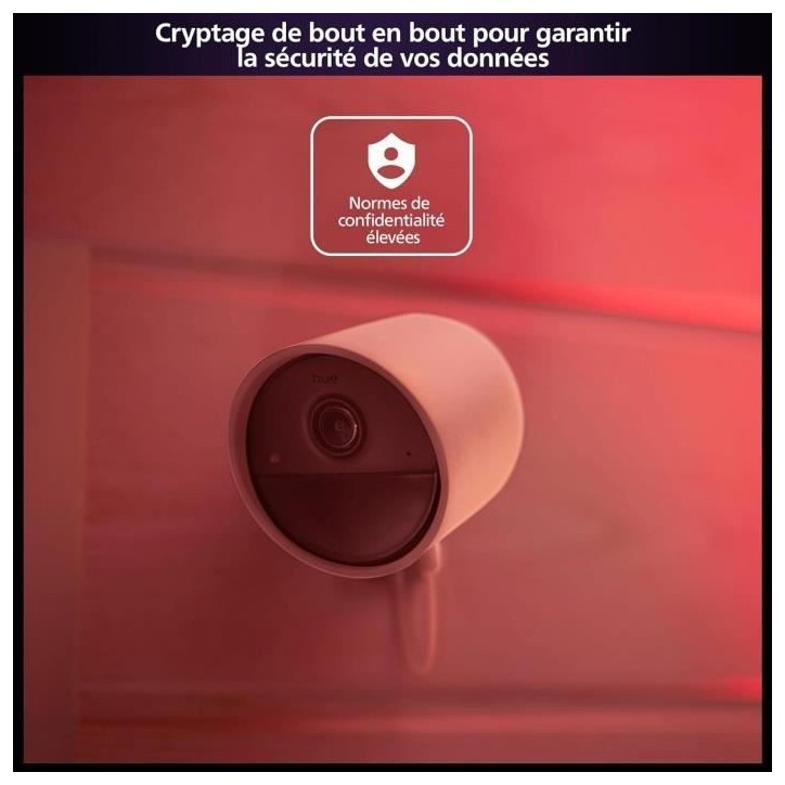 Kit de démarrage - Philips Hue - Secure - Inclus : 1 caméra filaire + 2 capteurs de contact + 2 ampoules connectées + 1 pont Kit de démarrage - Philips Hue - Secure - Inclus : 1 caméra filaire + 2 capteurs de contact + 2 ampoules connectées + 1 pont