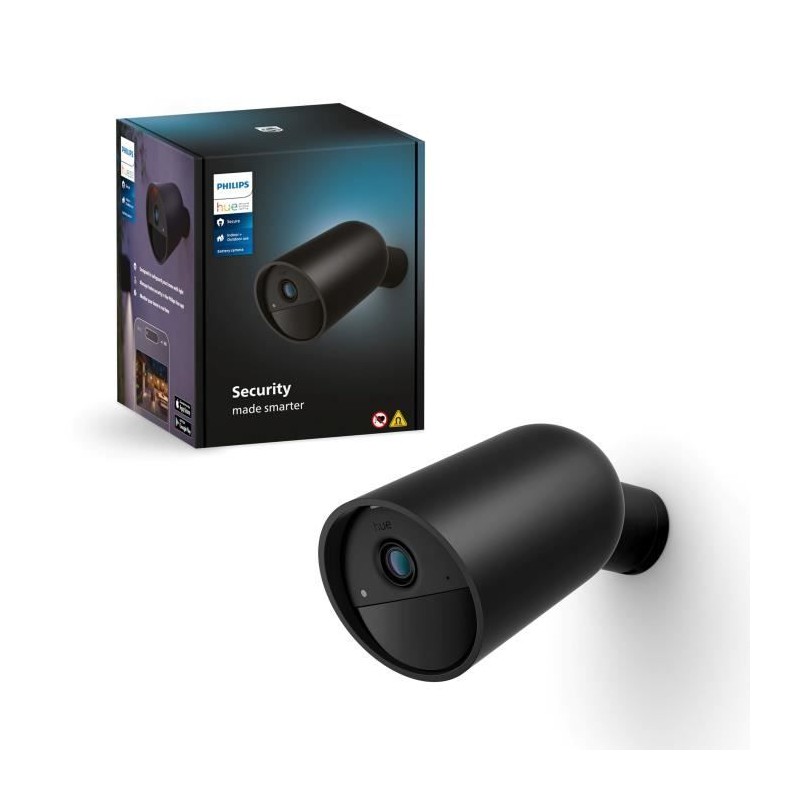 Caméra sans fil - Philips Hue - Secure - HD 1080P - Intérieure ou ex Caméra sans fil - Philips Hue - Secure - HD 1080P - Intérieure ou ex