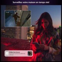 Caméra sans fil - Philips Hue - Secure - HD 1080P - Intérieure ou ex