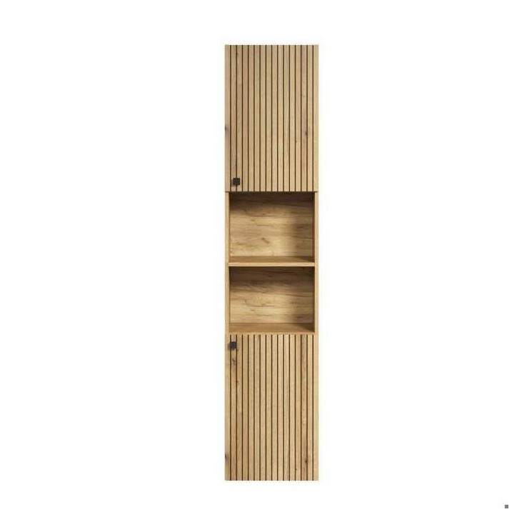 PureBliss armoire haute pour salle de bain chene décor. PureBliss armoire haute pour salle de bain chene décor.
