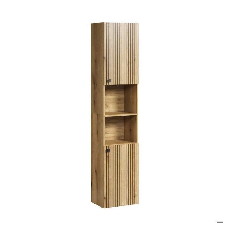 PureBliss armoire haute pour salle de bain chene décor. PureBliss armoire haute pour salle de bain chene décor.