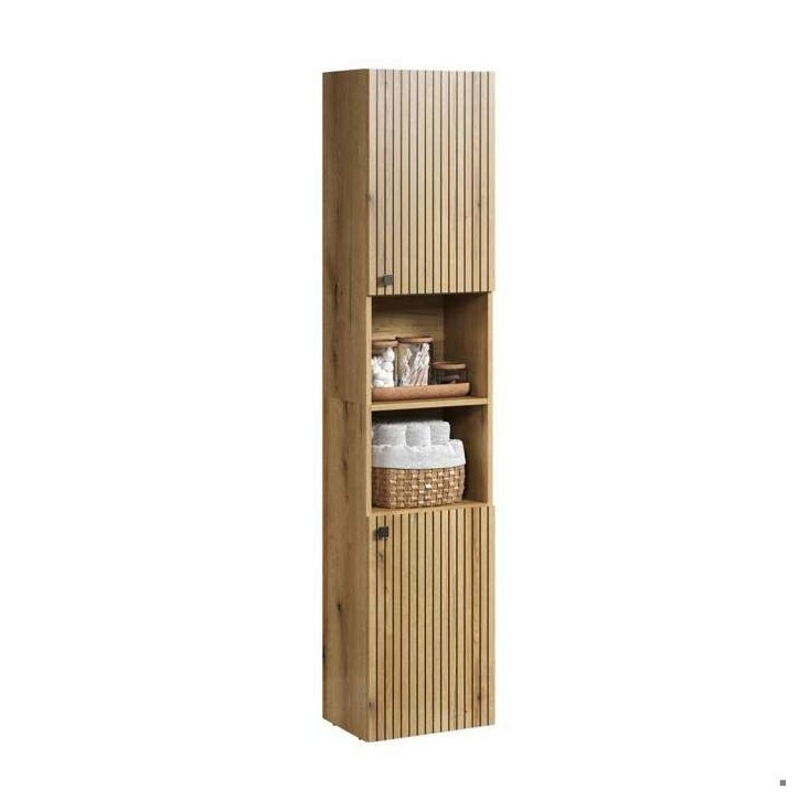 PureBliss armoire haute pour salle de bain chene décor. PureBliss armoire haute pour salle de bain chene décor.