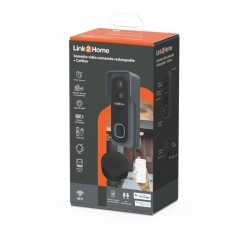 Kit Sonnette connectée - LINK2HOME - Wi-Fi - Audio bidirectionnel - C
