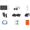 Kit 2 caméras Wi-Fi + écran NVR - LINK2HOME - 3MP, détection intell