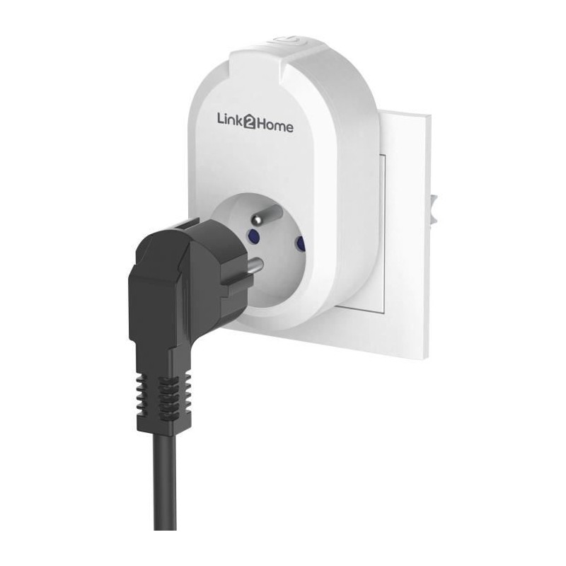 Lot de 2 Prises connectées - LINK2HOME - 230 V - Blanc