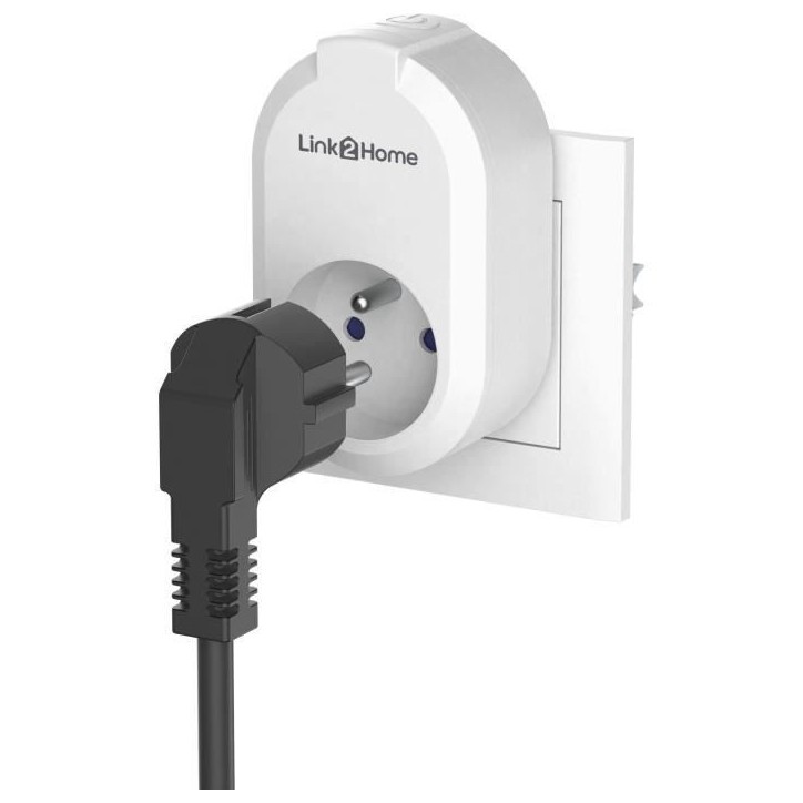 Lot de 2 Prises connectées - LINK2HOME - 230 V - Blanc