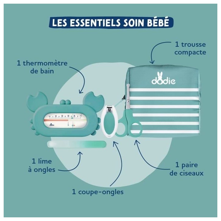 Trousse de soin - DODIE - Les essentiels - Bleu