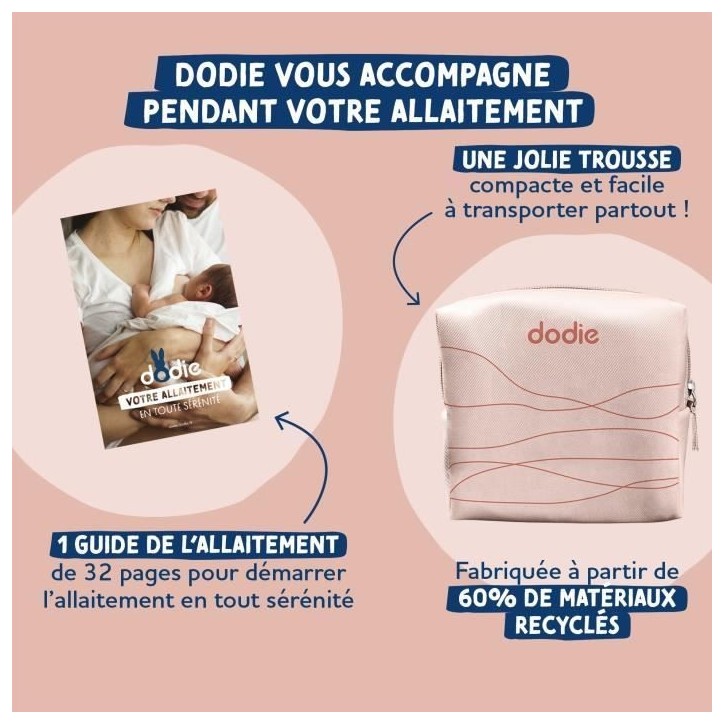 Trousse d'allaitement maternité - DODIE - Terracotta Trousse d'allaitement maternité - DODIE - Terracotta