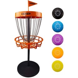 Disc golf mini basket set - SCHILDKROT 6 Guru - 5 mini-disques - Jeu