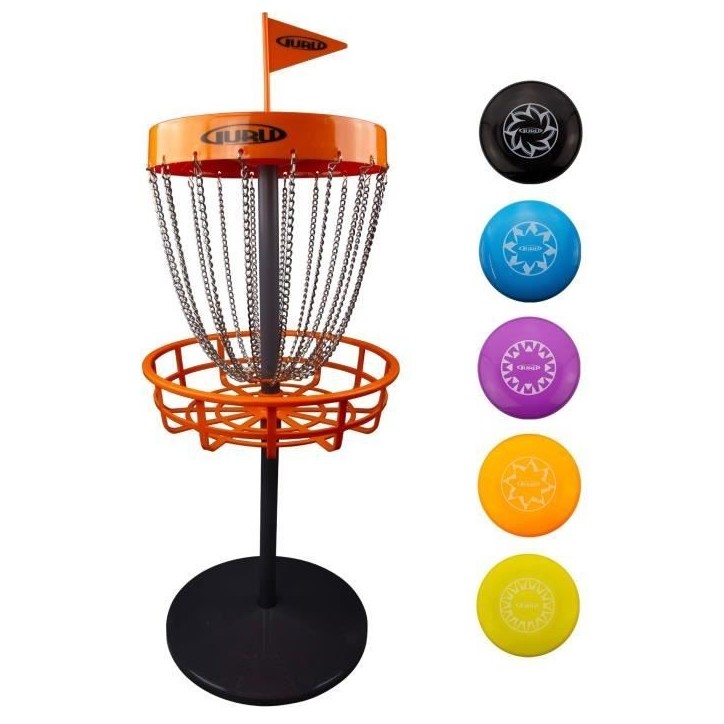 Disc golf mini basket set - SCHILDKROT 6 Guru - 5 mini-disques - Jeu intérieur/extérieur - Jusqu'a 5 joueurs Disc golf mini basket set - SCHILDKROT 6 Guru - 5 mini-disques - Jeu intérieur/extérieur - Jusqu'a 5 joueurs