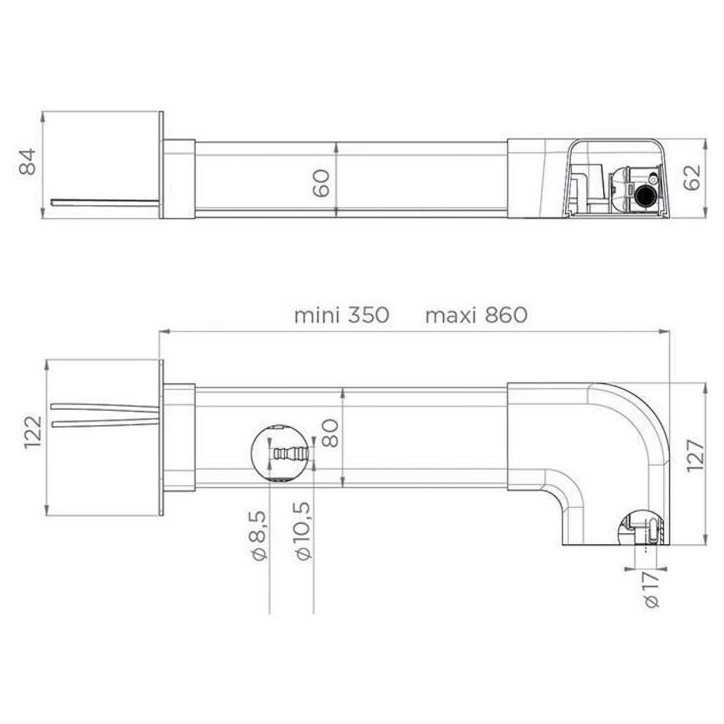 Pompe de relevage de condensats - SFA - Sanicondens Clim Pack S - Goulotte blanche - Kit installation complet - 21 dBA