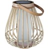 Lampe solaire - Marta - Beige - Bambou naturel - Eclairage effet flamm