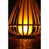 Lampe solaire - Marta - Beige - Bambou naturel - Eclairage effet flamm