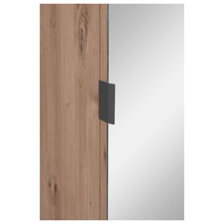 Vestiaire 1 porte 80x37x189,6 cm décor chene - MEDAN Vestiaire 1 porte 80x37x189,6 cm décor chene - MEDAN