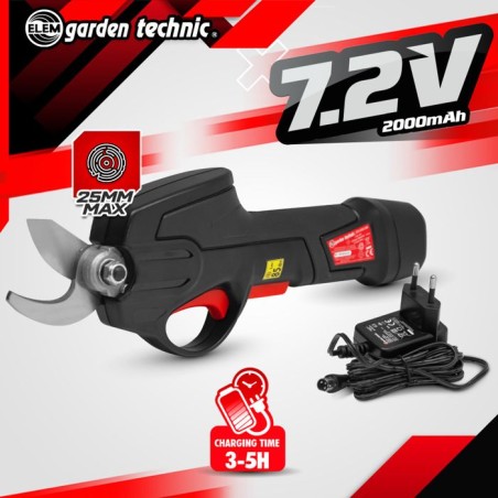 Sécateur rechargeable - ELEM - CS7.2VLI-24I - 7.2V lithium