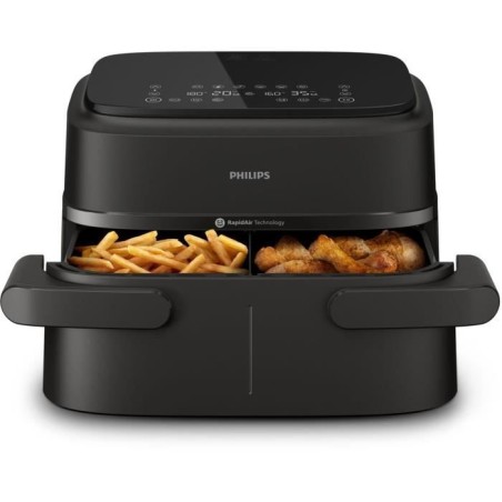 Friteuse sans huile PHILIPS - Airfryer NA150/00 - Capacité 7,1L - Dou