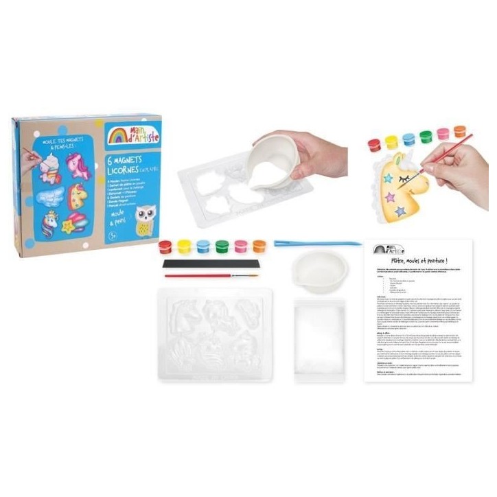 Kit de création de magnets Licorne - Loisir Créatif - MAIN D'ARTISTE - Des 5 ans Kit de création de magnets Licorne - Loisir Créatif - MAIN D'ARTISTE - Des 5 ans
