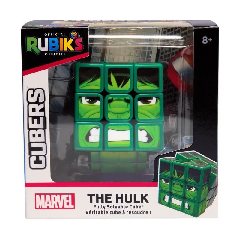 Rubik's Cube - 3x3 - des 8 ans - Hulk - Marvel Rubik's Cube - 3x3 - des 8 ans - Hulk - Marvel