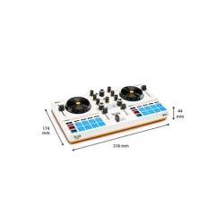 HERCULES DJ CONTROL MIX ULTRA - Contrôleur DJ Bluetooth pour Smartpho