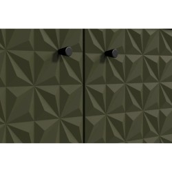 Buffet bas - SENTRA - Vert foncé - 2 portes, 3 tiroirs - 124 x 40 x 1